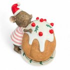 Weihnachtsmaus mit Kuchen